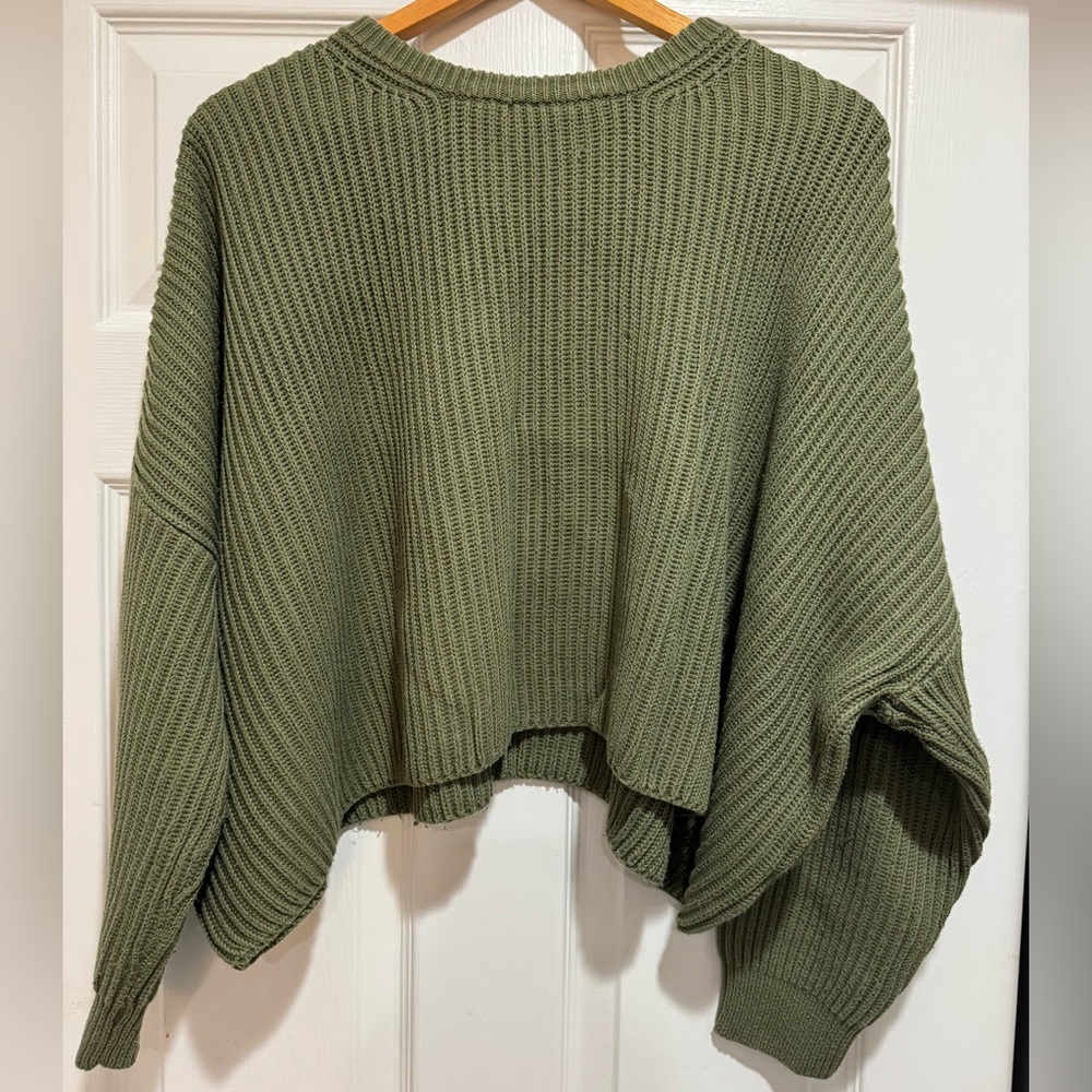 American Threads Sage Green Women's Sweater
